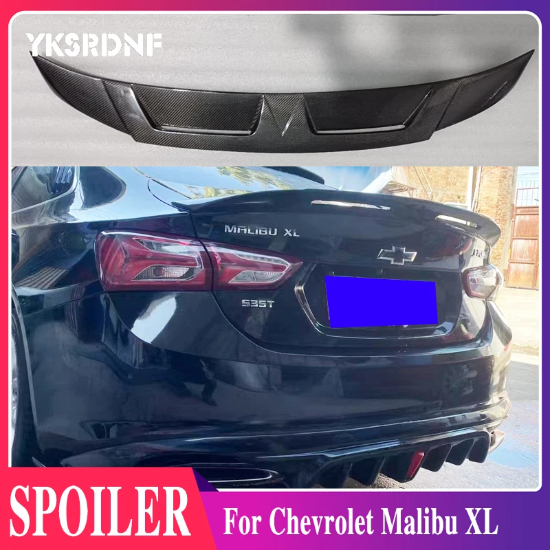 For Chevrolet Malibu XL Spoiler 20162019 Year Glossy Carbon Fiber/FRP Rear Wing R Style
