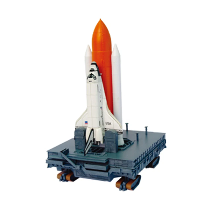 

52 шт. космический корабль с усилителем на коврике для запуска модель 1 : 450 4D пазл DIY Сборные Кирпичи игрушки для детей подарок