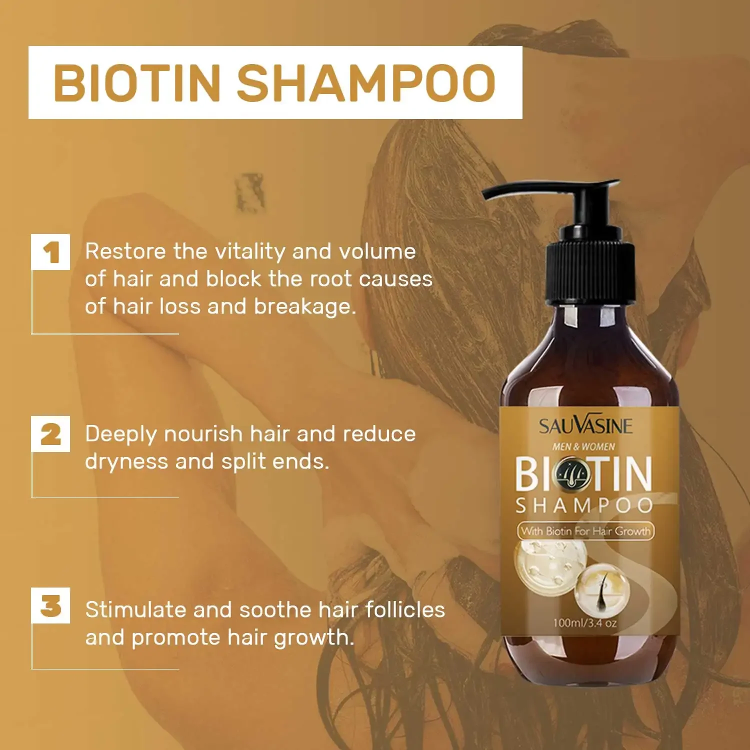 Biotin Shampoo and Conditioner Set for Hair Growth and Thinning Hair Thickening Formula for Loss Treatment For Men Women