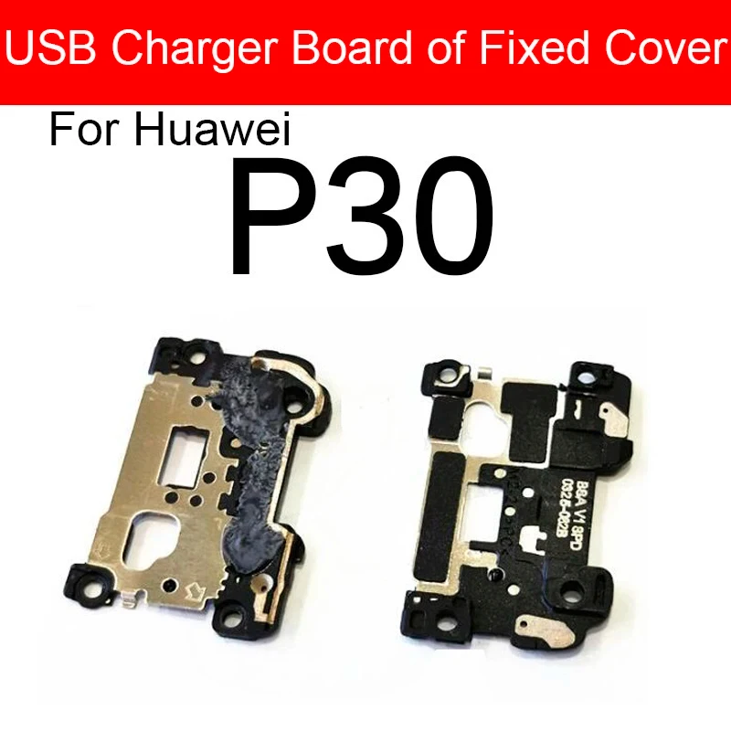 화웨이 P20 P30 P40 Pro용 USB 충전 플렉스 케이블 보드 프레임 안테나 교체 부품, 커버 안테나용 USB 충전 보드