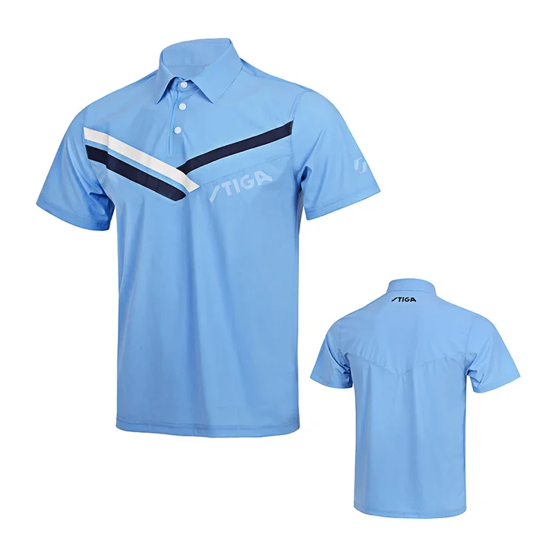 New Group purchase Stiga Table tennis clothes sportswear quick dry short sleeved men ping pong Shirt Badminton Sport sport t shirt badminton table tennis clothes set