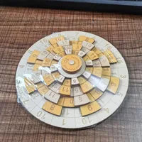 Turntable Digital Huarong Road Number Puzzle Wooden Montessori Toys IQ Test Brain Teasers Math Games For Kids Rompecabezas Niños 2