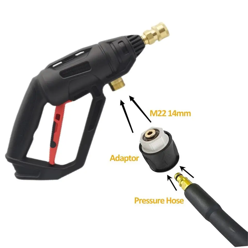 Hochdruck Drehanschluss M22 14mm - 360 Grad Drehbarer Adapter Für Autowasch