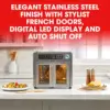 26 QT Extra Large Air Fryer, Convection Toaster Oven with French Doors, Stainless Steel 6