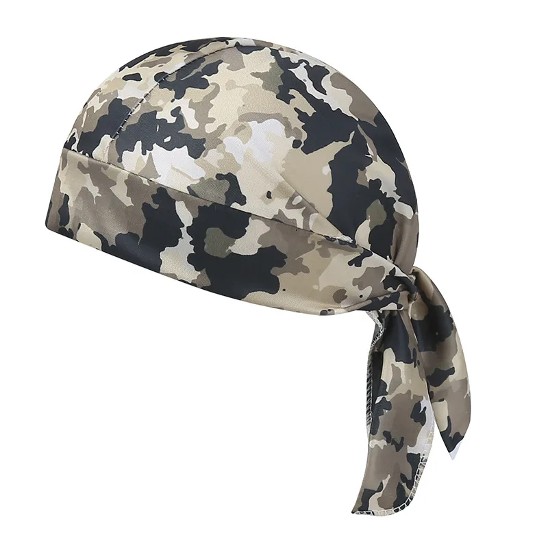 Camouflage Headband Bandana Handkerchief Head Man Pirate Hat Cycling Hood Sun Protection Sports Breathable Printed Headscarf camouflage bandana