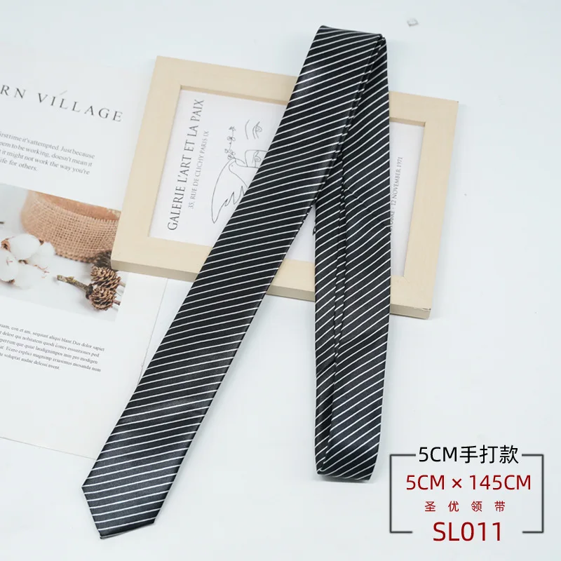 New Trendy Wine Red Black Striped Belt Collocation Many Uses Fit With Jeans Hair Tie Neckerchiefs Daily Wear 7cm Brown Neckties