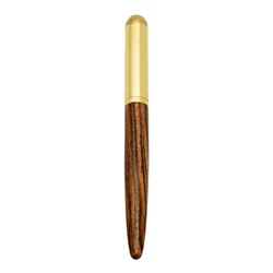 Elegant Bronze Wood Fountain Pen - Luxury Writing Instrument - F (1Pcs)