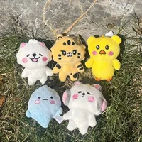 10cm Kpop Yunjin Plushie EUNCHAE Keychain New Album Cute Animals Plushie Keychain KIM CHAEWON HUH HONG KAZUHA Fans Gift 2