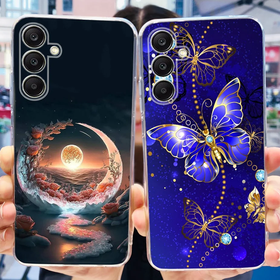 Luxury Painted Clear Silicone Case - Artistic Protective Cover
