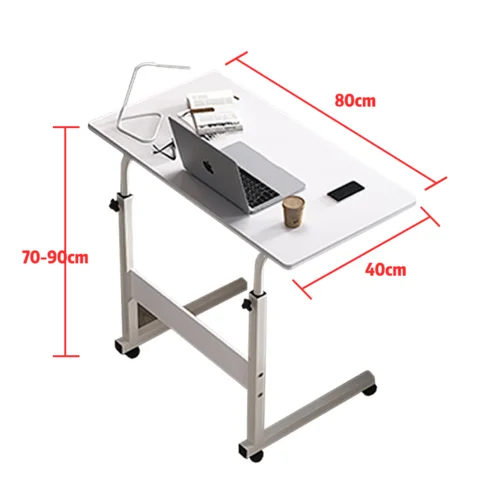 PORIYA Mobile Laptop Desk Computer Table Stand Adjustable Bed Bedside Portable Study