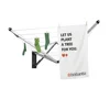 79ft Outdoor Wall-Mounted Folding Clothesline with Cover Convenient One-Handed Operation Wind and Weather Resistant Ideal Large 2