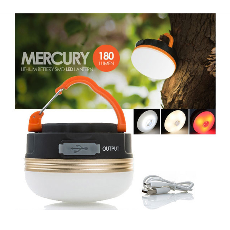 LED Camping Lantern 3Modes COB High Power Portable Rechargeable with Magnet Base Power Bank for Outdoor Emergency Hiking