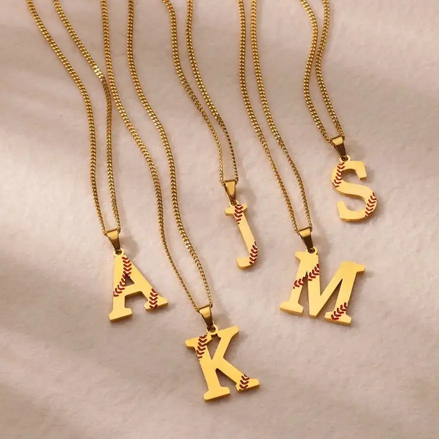 Stainless Steel A-Z Letter Necklaces For Women