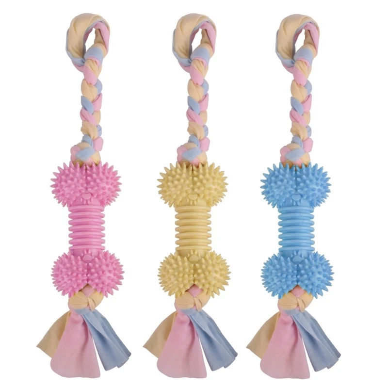 

Pet Molar Cotton Rope Dog Chew Toy Puppies Teether Toy Teeth Cleaning