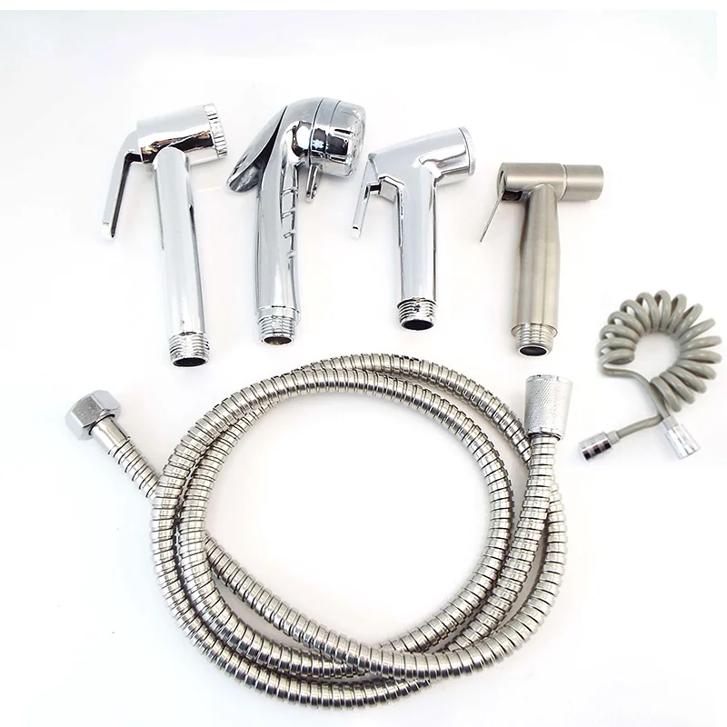 1.5M 2M Water Hose Spring Tube Toilet Sprayer Self Clean Handheld Bathroom Bidet Shower Head Faucet  Abs Bathroom Wash V27 1.5M 2M Water Hose Spring Tube Toilet Sprayer Self Clean Handheld Bathroom Bidet Shower Head Faucet  Abs Bathroom Wash V27