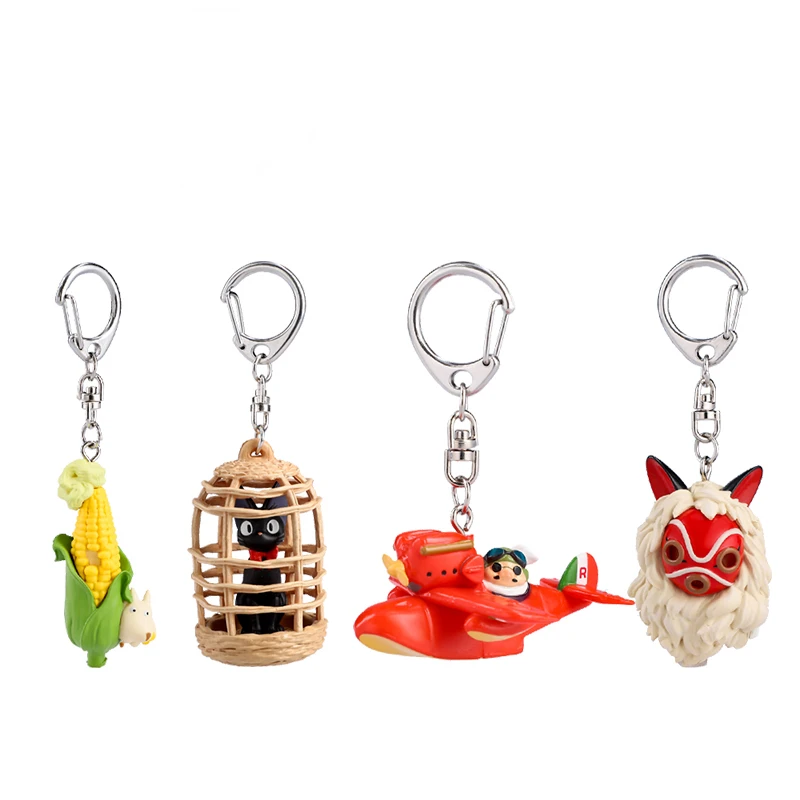 

Corn Miyazaki Hayao Anime Peripheral Charm Pendant Key Ring Handpiece Model Collect Boy Toys Figure