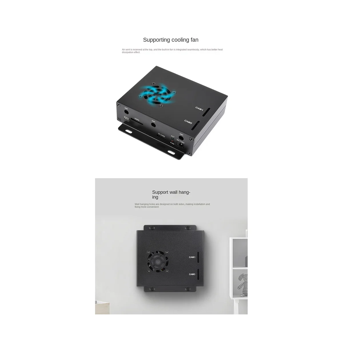 

Waveshare CM4 Expansion Board for Raspberry Pi CM4 WIFI6 Dual Port Expansion Onboard M.2 E KEY Interface with Metal Case US Plug