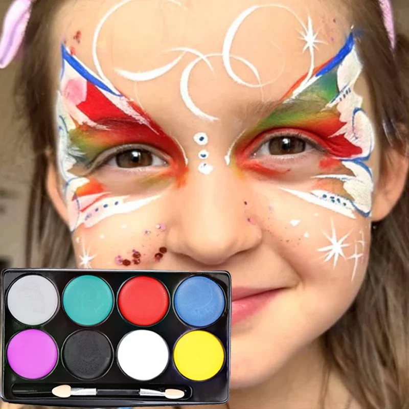Body Face Painting Face Color Eye Shadow Non Tossico Safe Makeup Body Paint Festival Paint Halloween Christmas Make Up Palette