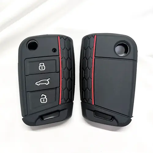 For VW Golf 7 GTI POLO T-Cross T-Roc Touran Tiguan Skoda Octavia Rapid Kodiaq Fabia Seat Ibiza Leon Ateca Arona Key Case Cover