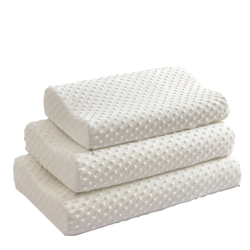 1pc Memory Foam Pillow Knitted Fabric Polyurethane Slow Rebound Temperature Sensing Water Cube Pillow Core For Anti-snoring Neck neck pillow sleep pillow