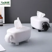 Napkin Holder Cute Lamb Tissue Box Paper Towel Napkin Holder Box for Car Household Kitchen Box for Decoration Home Organizer 1