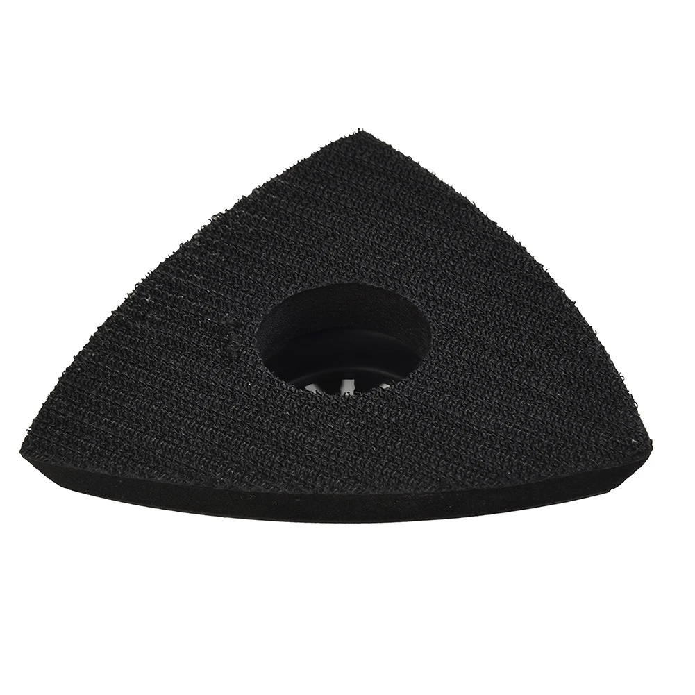 

Oscillating Tools Sanding Pad 1pc 80mm/90mm/93mm Black Hook And Loop PU Pad Triangular Can Reach Tight Corners