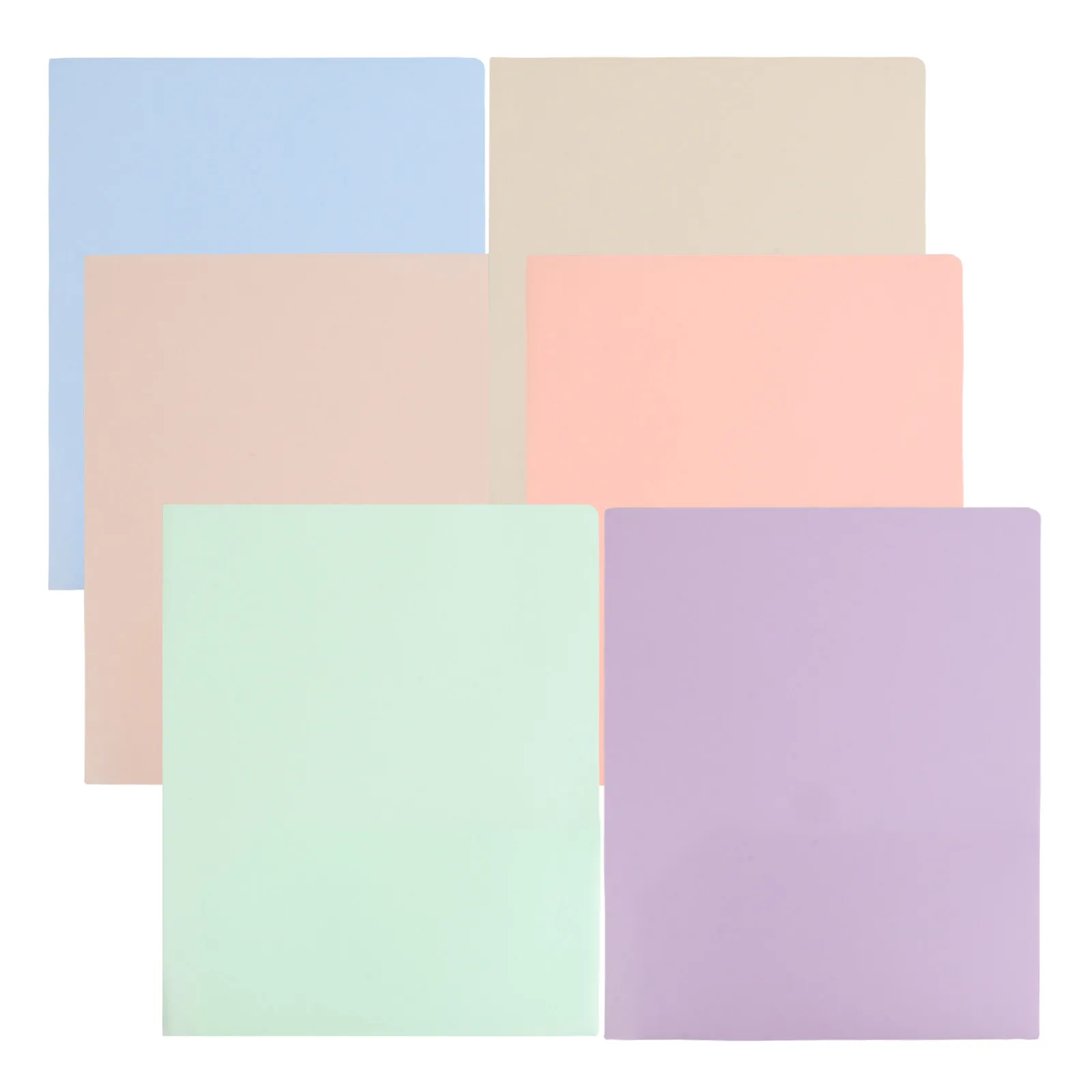 6Pcs 마카롱 컬러 PP 더블 포켓 파일 폴더 장식 문서 홀더 사무실 학교 홈 파일 주최자 플라스틱 문서