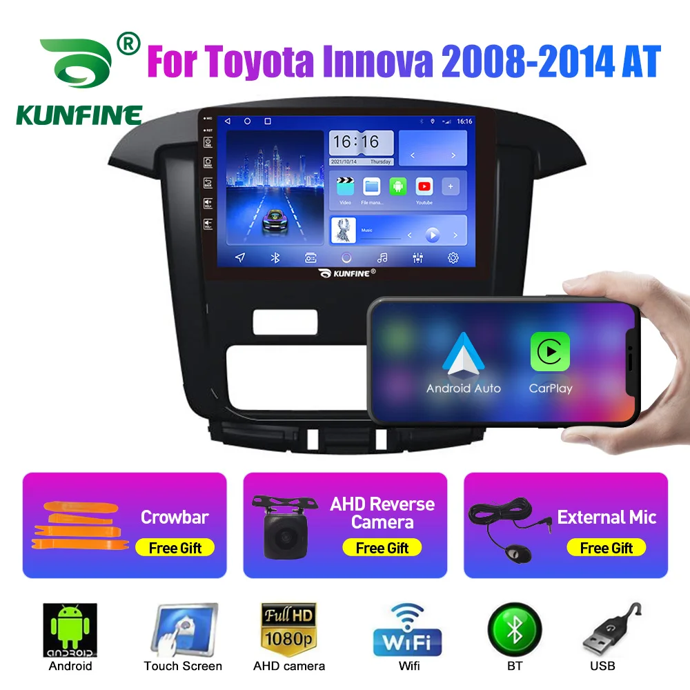 

Автомобильный радиоприемник 10,33 дюйма для Toyota Innvoa 08-14 MT/AT 2Din Android Восьмиядерный автомобильный стерео GPS-навигатор плеер QLED экран Carplay