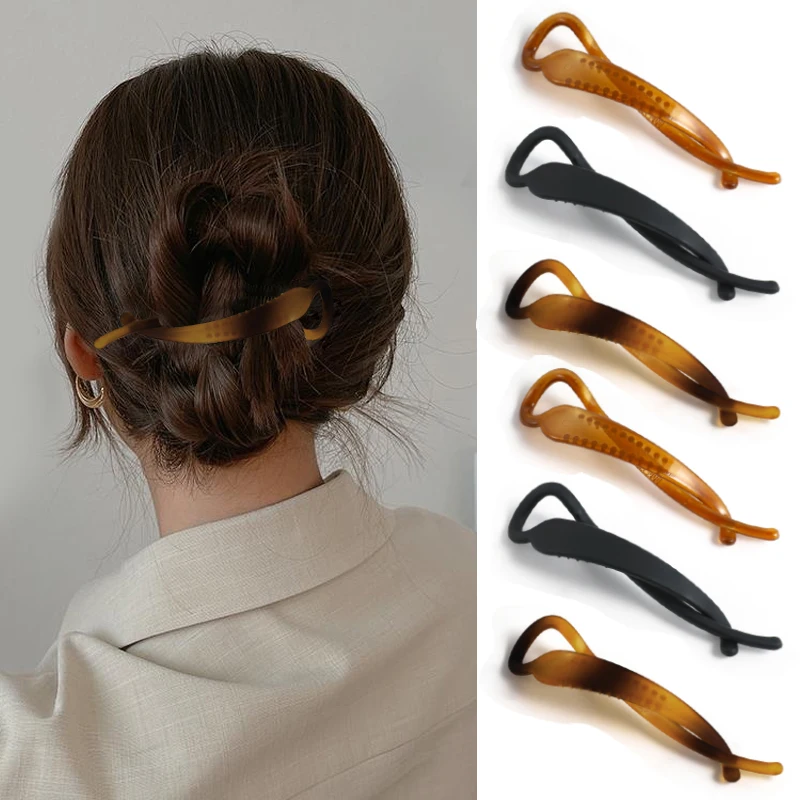 

New Solid Color Banana Clip Frosted Hair Clips For Women Hair Claws Barrettes Ponytail Holder Hairpins Fashion Hair Accessories