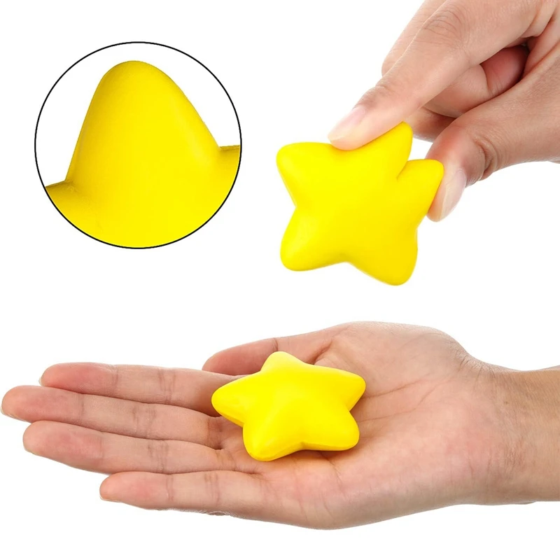 30Pcs Star Stress Ball Bulk Stress Relief Balls Mini Foam Stress Ball For School Carnival Reward,Student Prizes