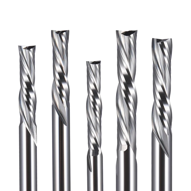 Frese CNC Carburo 3.175mm 5 Pezzi - Frese Spiralate Up/down Cut Per Legno - Foto 12