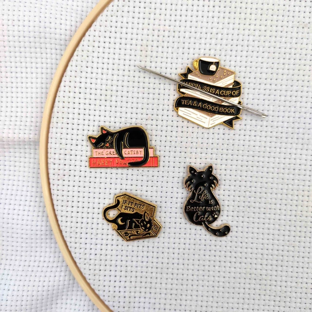 Needle Minder Magnetic Cat Needle Magnet Holder for Embroidery Cross  Stitcher Sewing Needle Nanny Needleminder Crossstitch - AliExpress