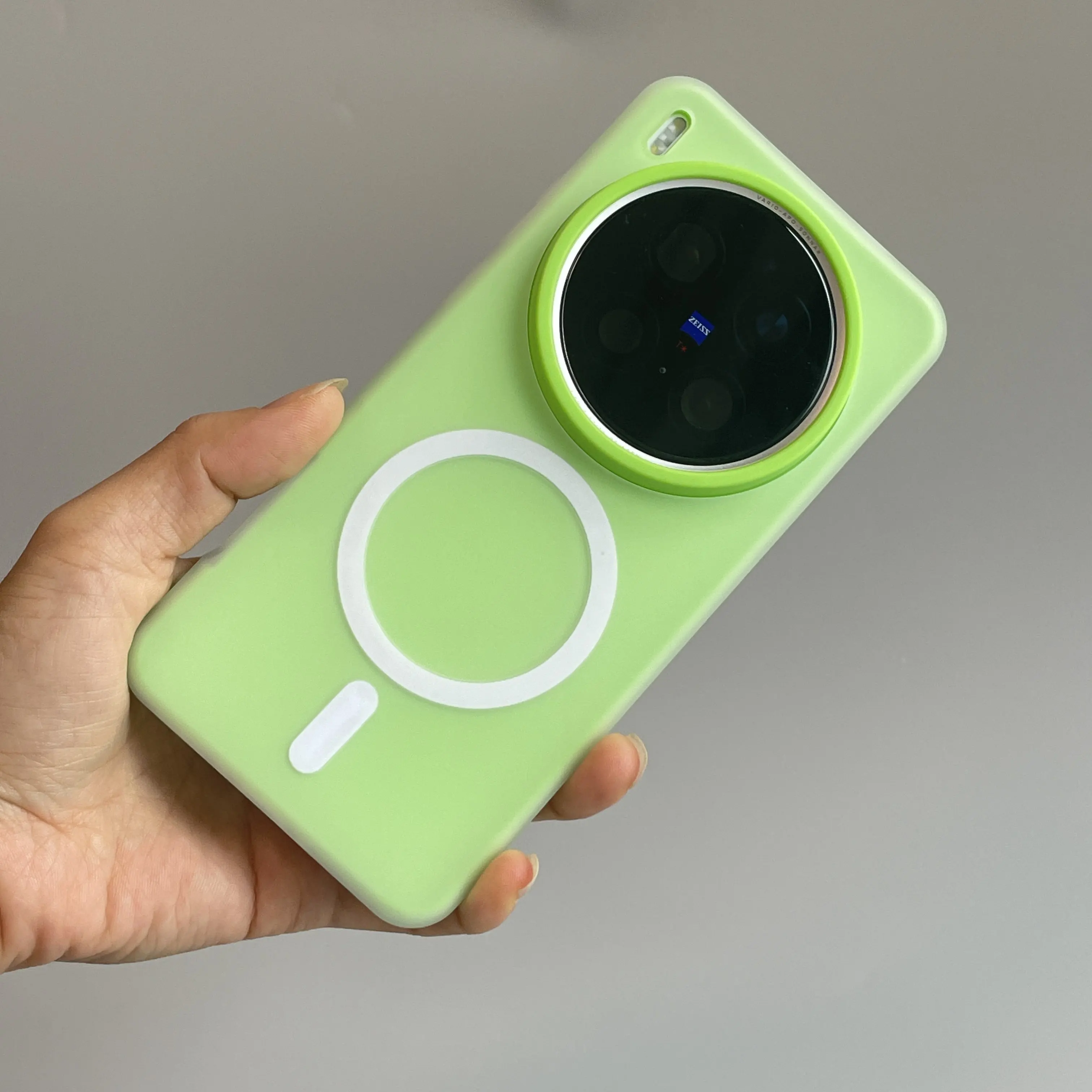 Magnetic Wireless Charging Matte Jelly Shockproof Bumper Cover - Double Layer 2-in-1 Hard Back Case