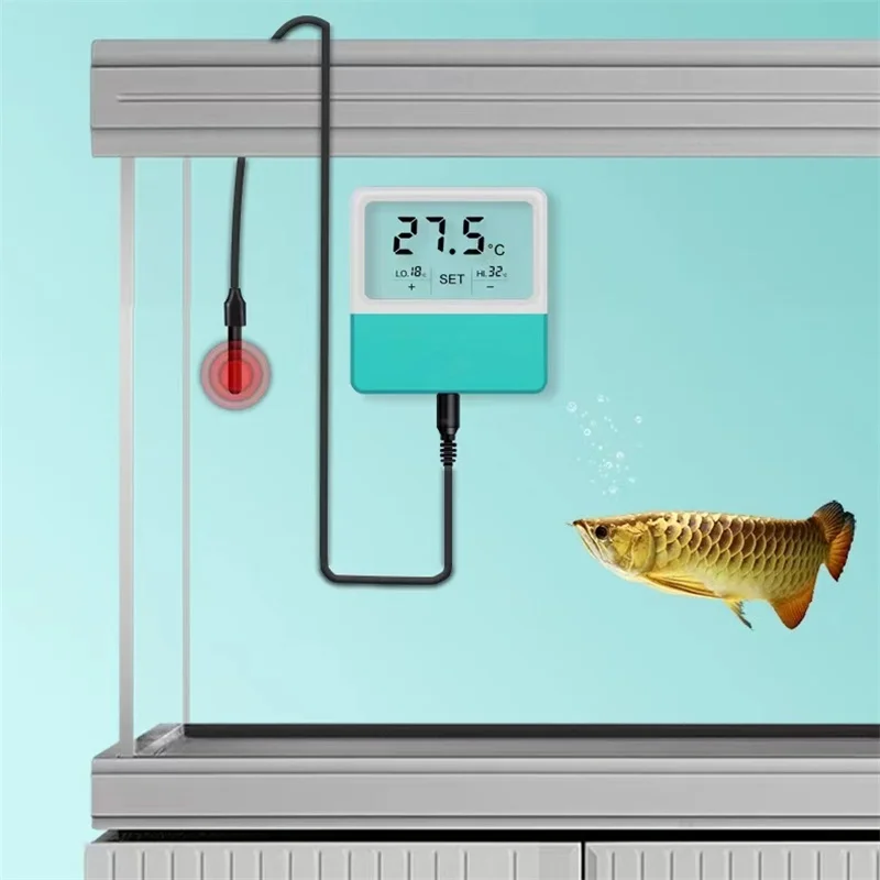 

Saltwater And Freshwater Fish Tank Special Digital Display Electronic Thermometer High Precision Alarm Water Temperature Patch
