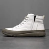 2024 Men's Spring & Fall White Shoes Men's New Trendy Versatile High-Top Sneakers Summer Fashion Casual Men's Shoes Breathable and Wear-Resistant Sneakers