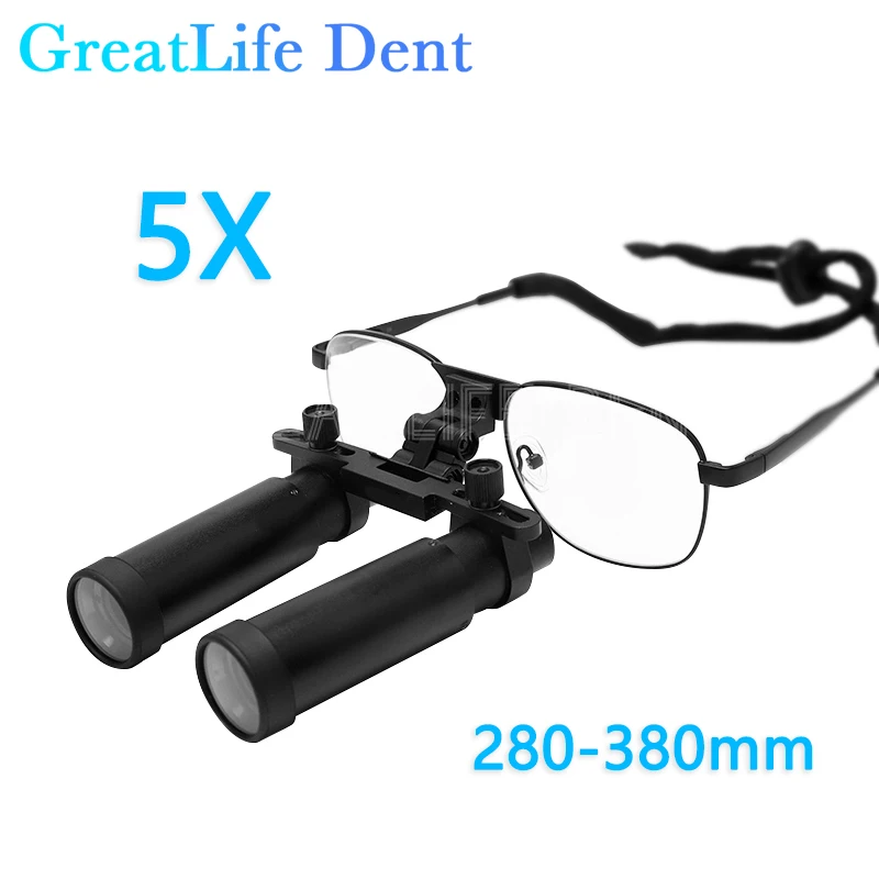 GreatLifeDentBRILLIANCE48DentalLoupesHeadWearingGlasses