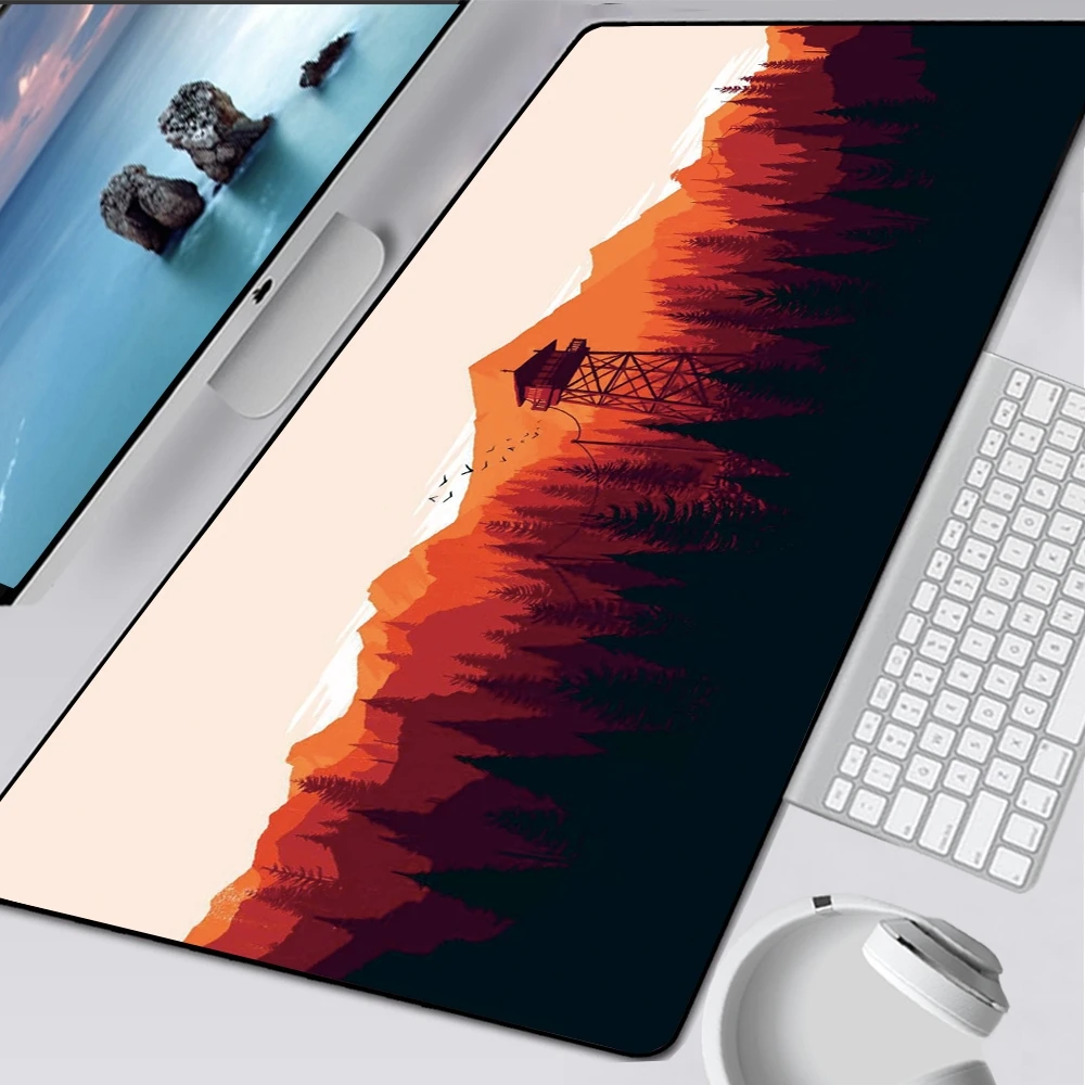 Deep Forest Art Hd Printing Xxl Mouse Pad Accessorio Per Giocatori Hot Large Computer Lock Edge Keyboard Mat Kawaii Desk Pad Regali