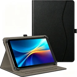 Universal 11 Tablet Cover with Flip Stand, Front Pocket & Stylus Holder for Acer Iconia Tab V11 (Black)