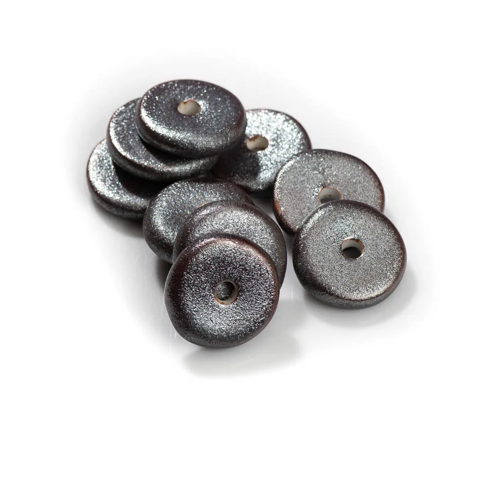 5 stücke 24mm retro handgemachte keramik perlen handgemachte porzellan schmuck herstellung für halskette/armband tcz001 – Detail 4