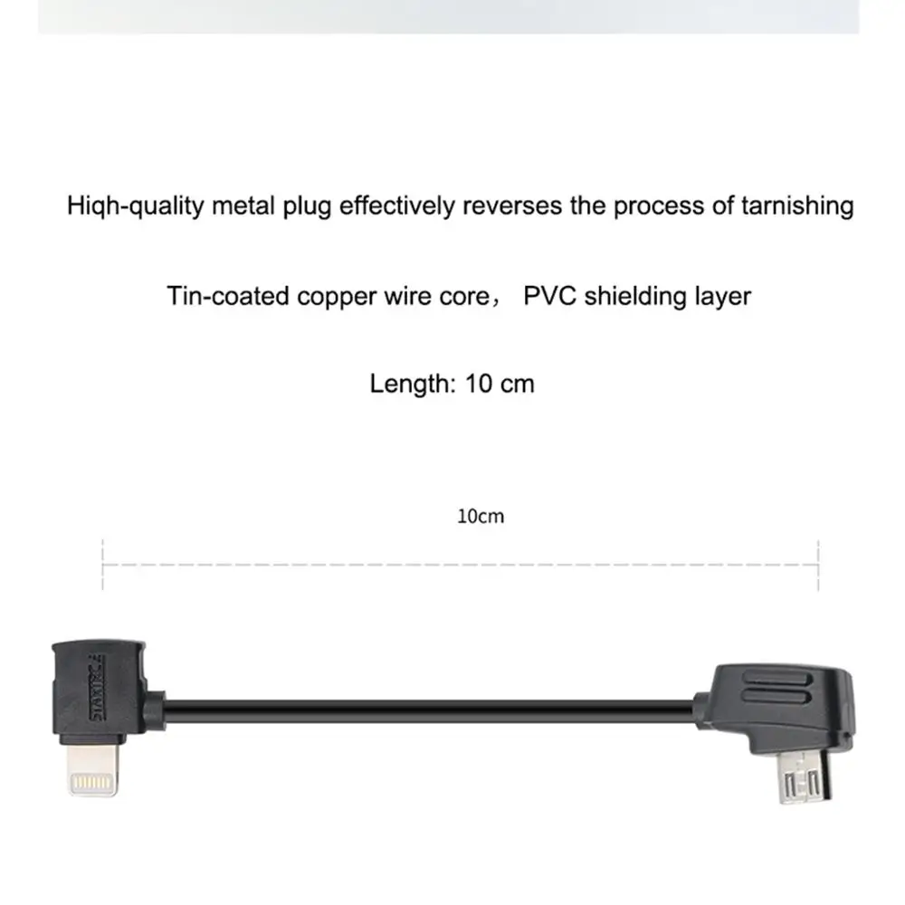 Micro IOS Type-C OTG Cable Remote Controller Data Cable Line 10CM 30CM For Hubsan Zino Drone RC Transmitter Accessories drone remote control cable