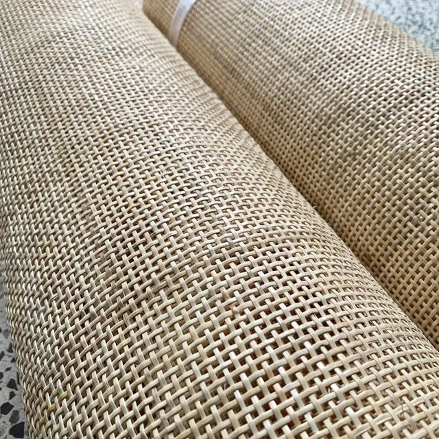 Natural Rattan Indonesian Cane Webbing Roll Material for Furniture