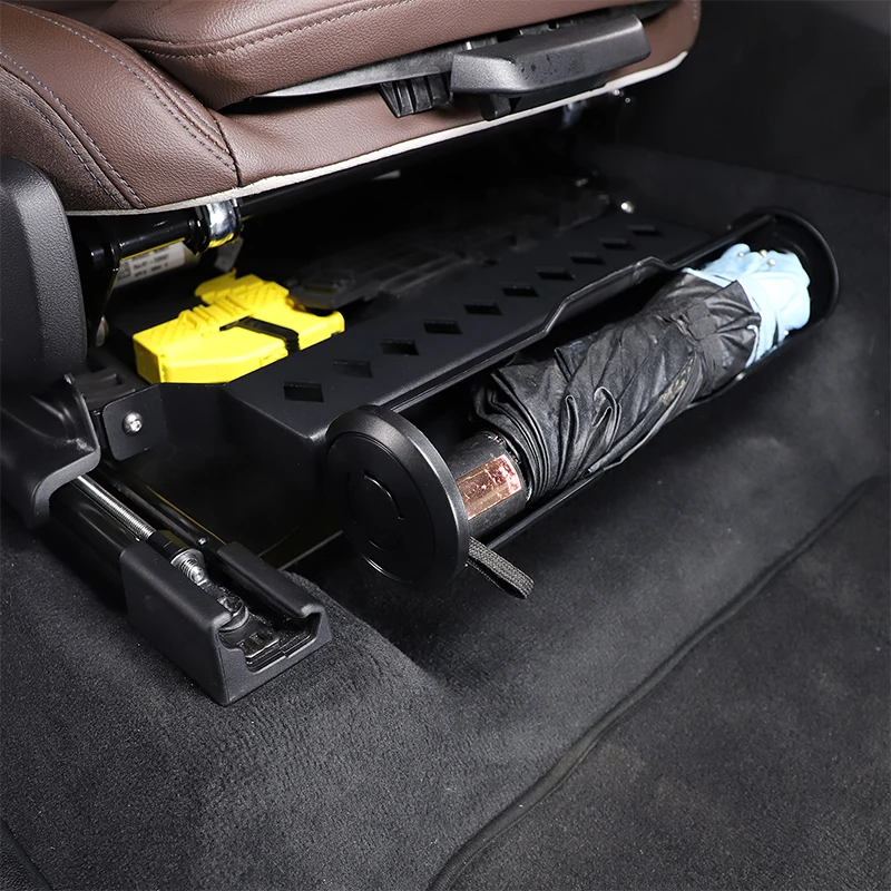 

For BMW X3 G01 2018-2023 Car Seat Umbrella Bucket Holder Storage Box ABS/Carbon Steel Auto Storage Tools Interior Accessories
