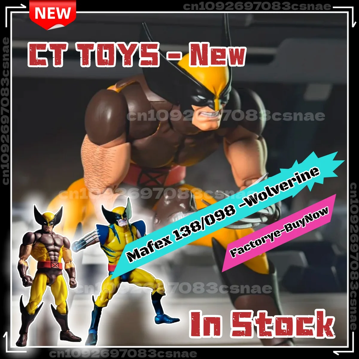 In Stock Ct Toys Wolverine Mafex 138 Brown Figure 096 Blue Comic Ver Yellow X-Men Anime Action Figure Figurine Custom Gifts Toy