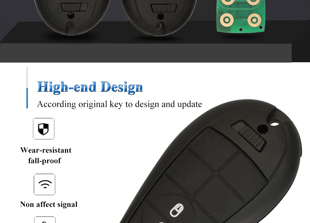 Keyforkess GQ4-53T ID46-PCF7961A Chip 433Mhz 3/4 pulsante telecomando portachiavi per auto per 2014-2019 Jeep Cherokee Fobik Keys Fob 10 Keyforkess GQ4-53T ID46-PCF7961A Chip 433Mhz 3/4 pulsante telecomando portachiavi per auto per 2014-2019 Jeep Cherokee Fobik Keys Fob - Sfea6351801b24b0b8b69deb217ece6c1W