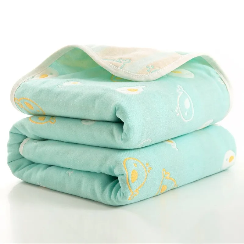 6 Layers Baby Blanket Muslin Cotton Baby Swaddle Warp Swaddle Infant Bedding Receiving Blankets Adult Bedsheets