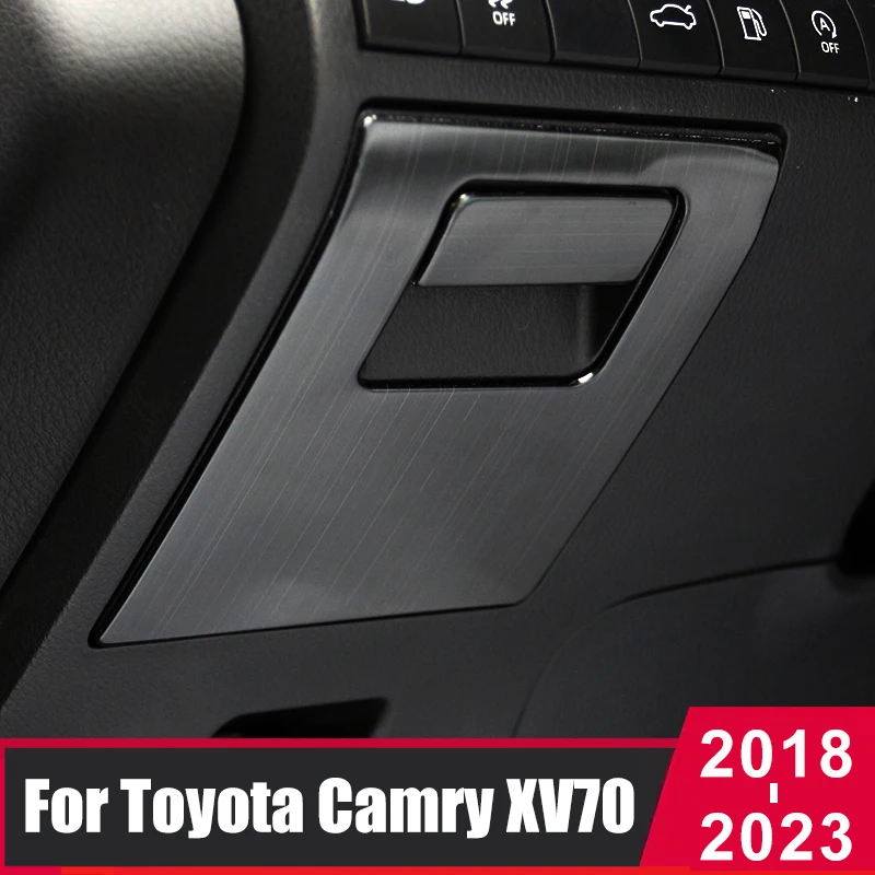 

Car Main Driving Storage Box Handle Frame Cover Trim Sticker For Toyota Camry 70 XV70 2018 2019 2020 2021 2022 2023 Accessories