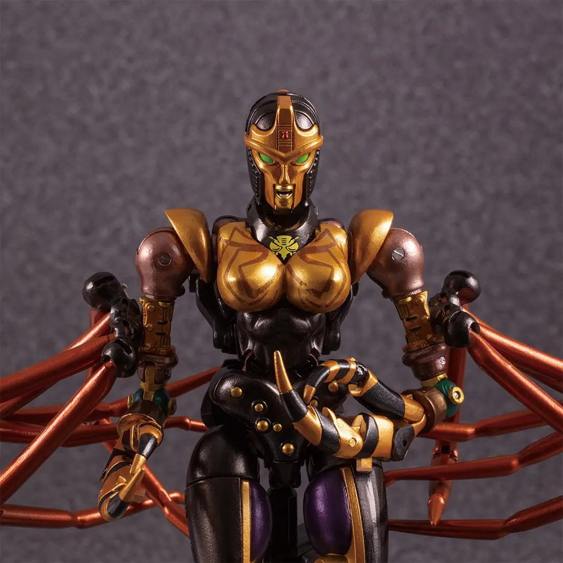 Deformation Toy Warrior Beast Man Red Spider Mp46 Black Widow Mp-46 Model Box