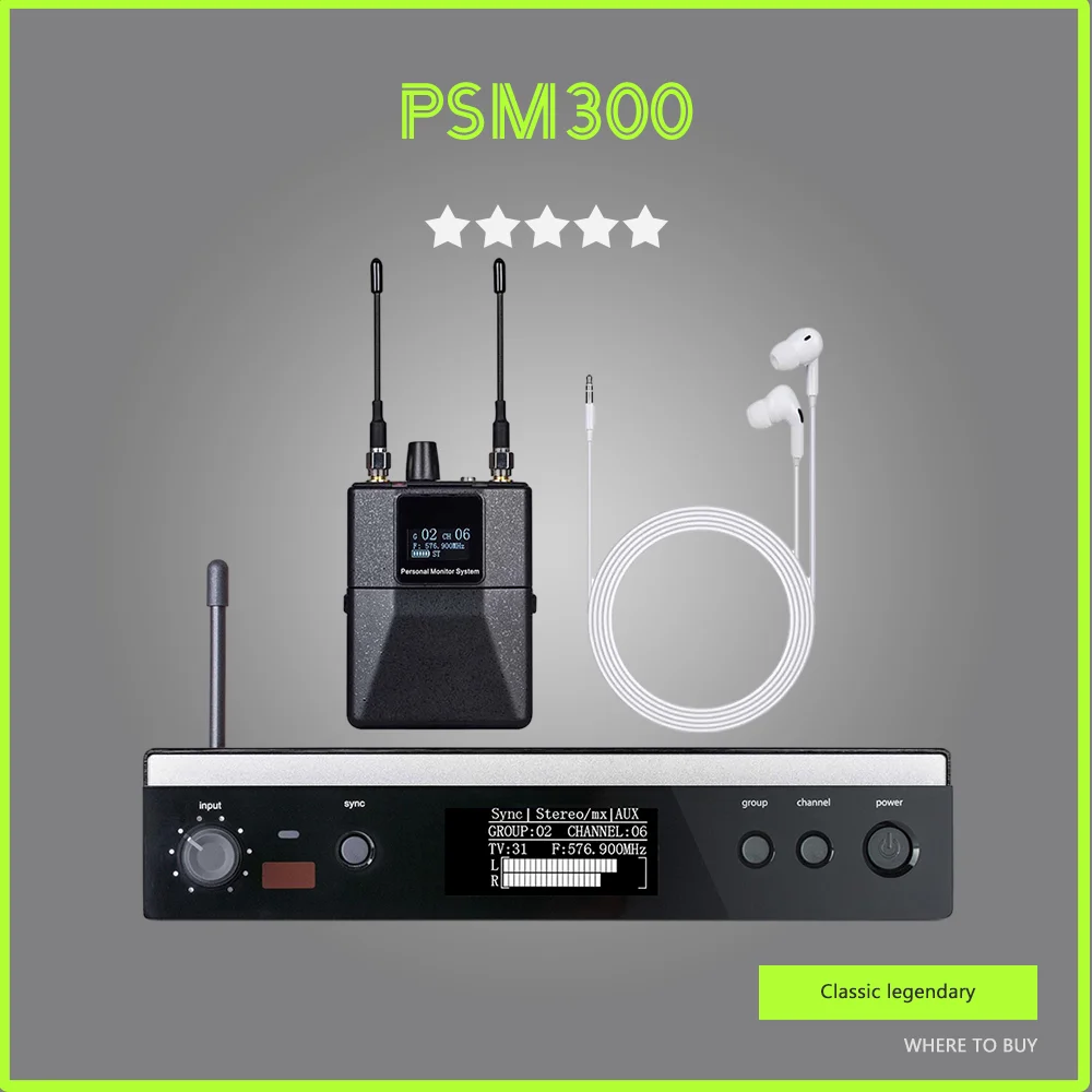 

Монитор ушной SUNNY PSM300 беспроводной, 566-590 МГц