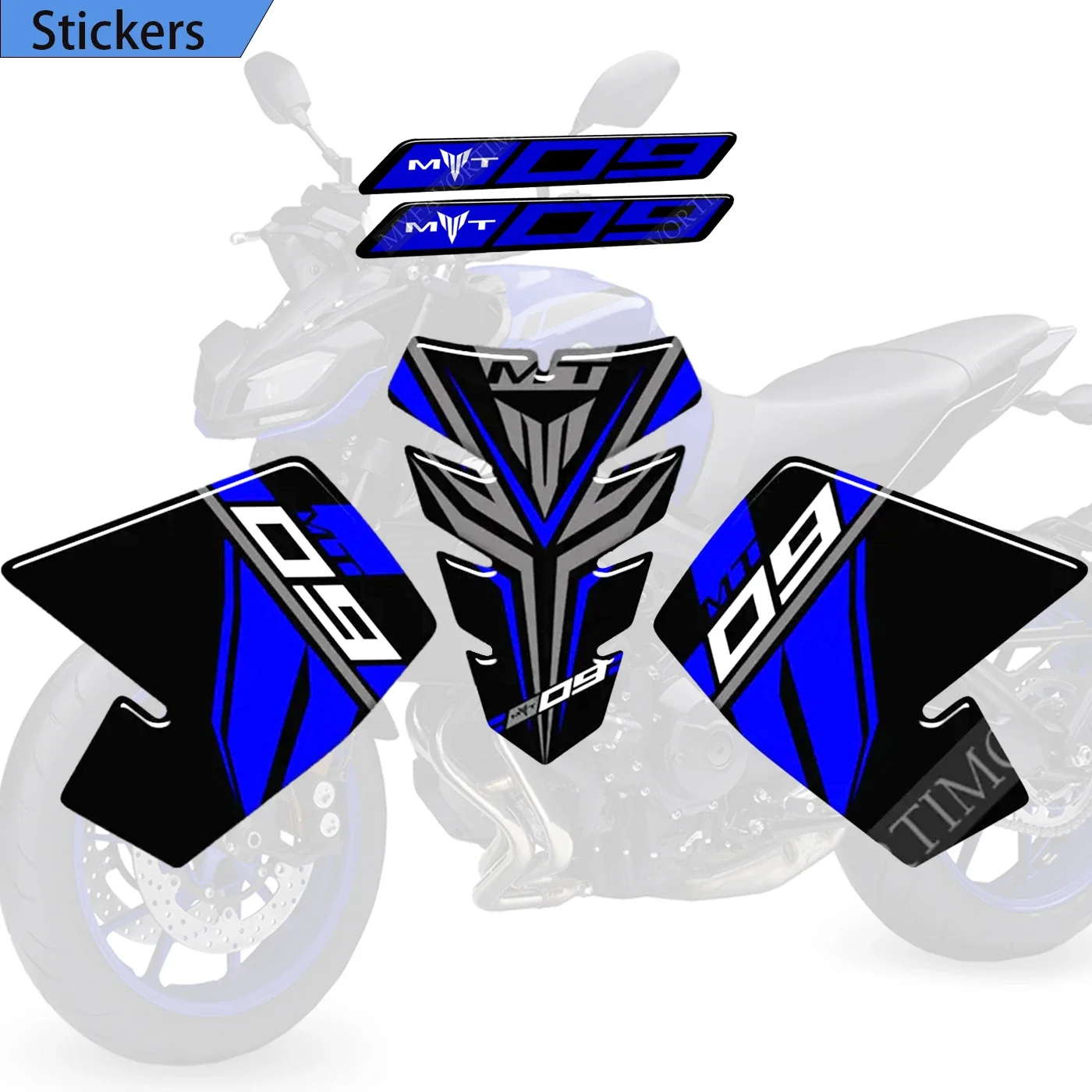 fit Yamaha MT09 MT FZ 09 SP Motorcycle decals Tank Pad Protector Fairing Knee Fender 2016 2017 2018 2019 2020 2021