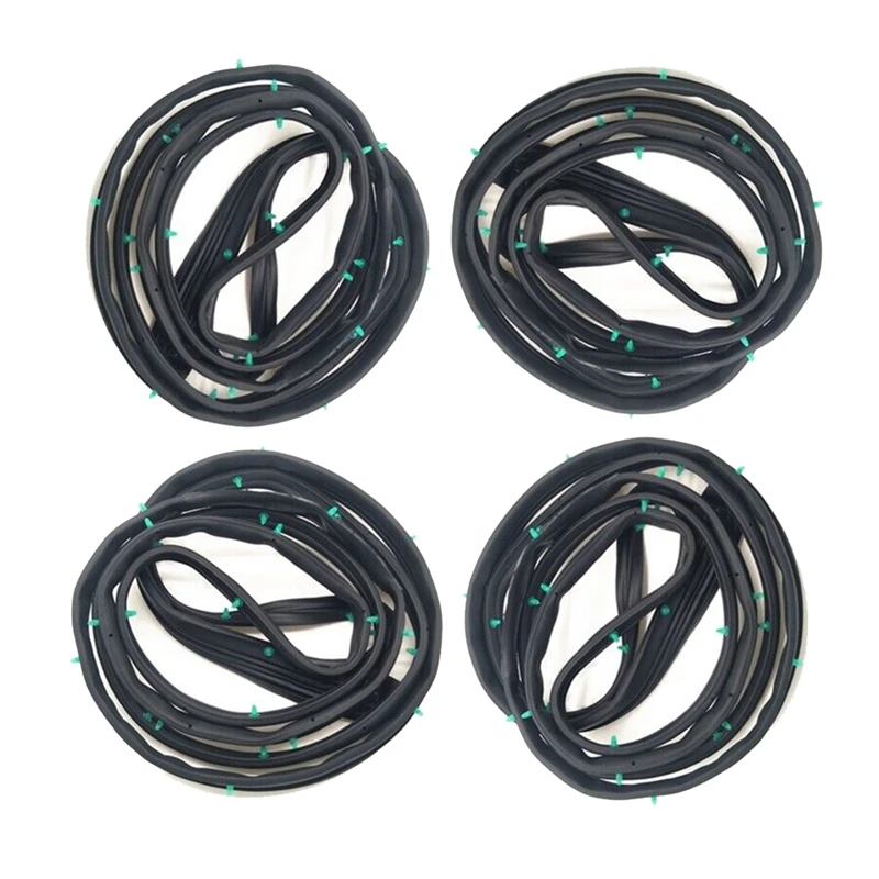 

1Set Front Rear Left Right Car Accessories Door Rubber Gasket Seals Weather Strip Set Fit For Honda Accord Sedan 2003-2007